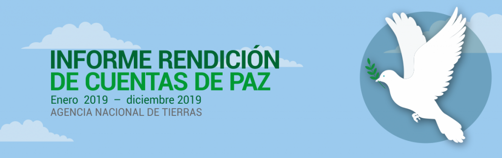 Banner rendición de cuentas de paz 2019.