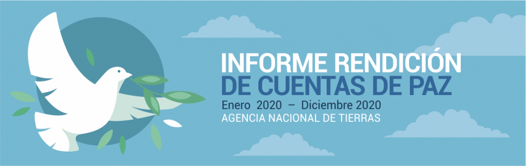 Banner rendición de cuentas de paz 2020.