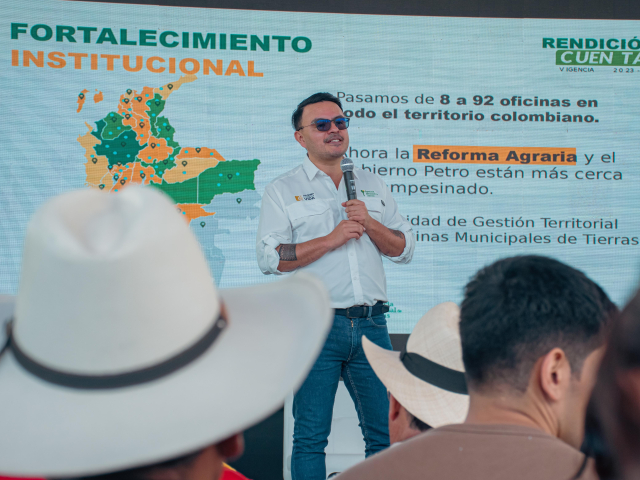 Director ant en rendicion de cuentas 2024 en sumapaz