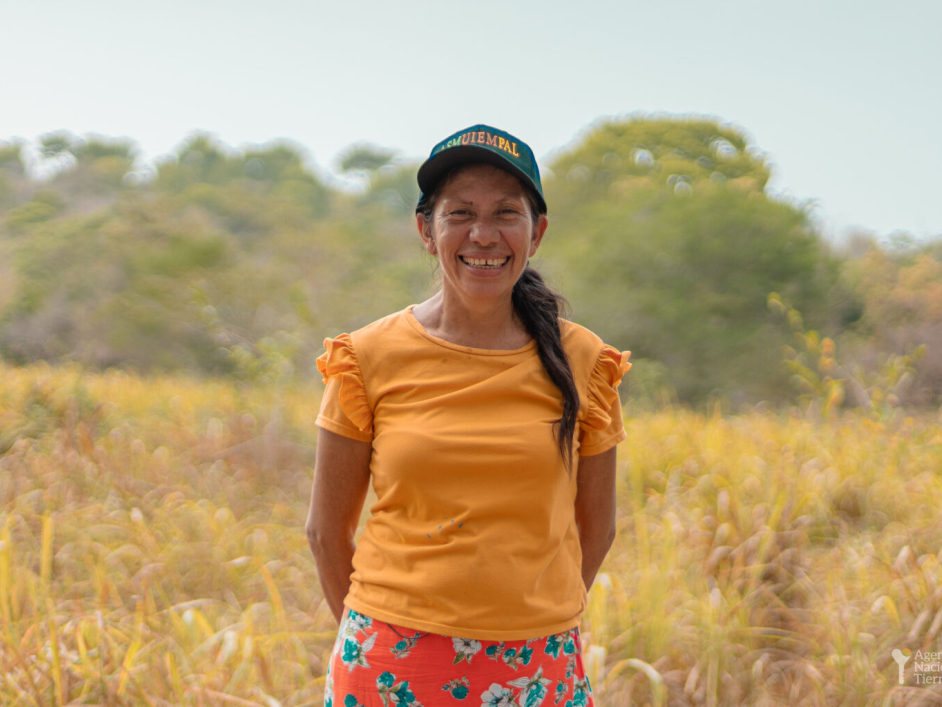 Mujer indígena beneficiaria